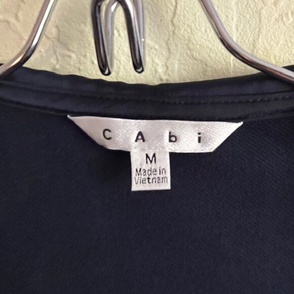 CAbi zippered hoodie/pants, Navy, Sz M, capri/ankle length pants, brass snaps - Picture 14 of 14